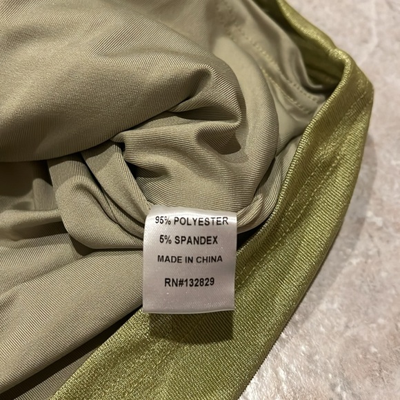 Revolve Superdown Darlene Green One Shoulder Cut Out Ruched Mini Dress NWT - Picture 8 of 11